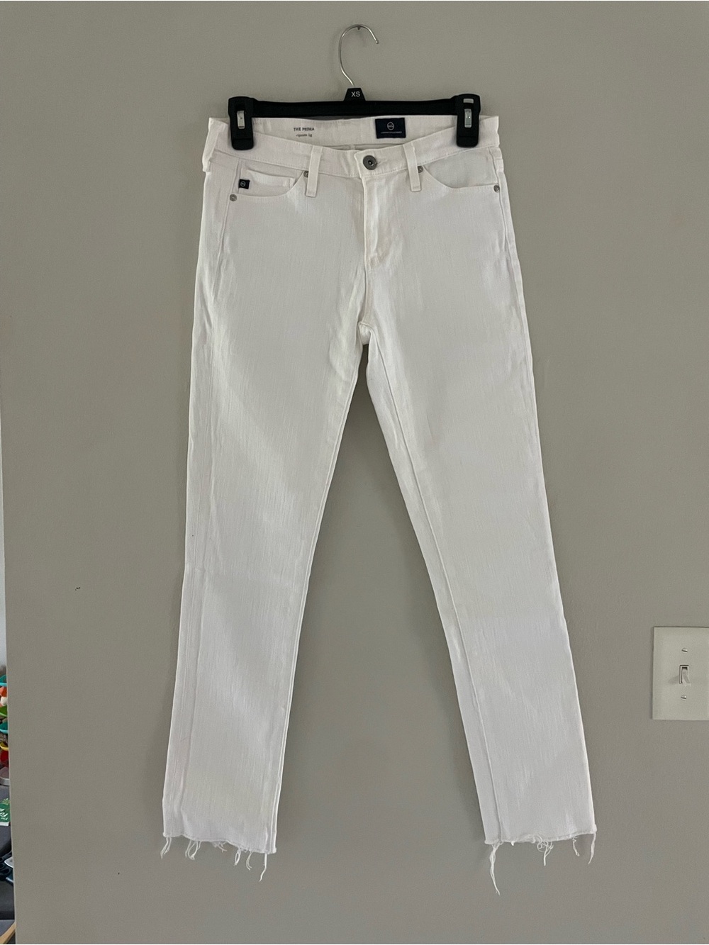 Ag Adriano Goldschmied White The Prima Cigarette Leg Jeans